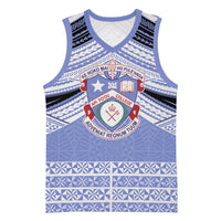 Personalised Tonga Apifoou College Basketball Jersey Polynesian Ngatu Tribal - Polynesian Pride