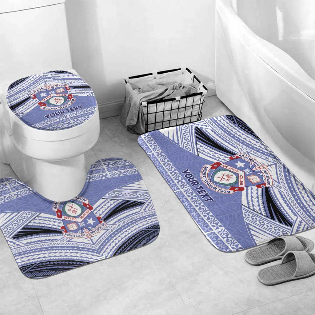 Personalised Tonga Apifoou College Bathroom Set Polynesian Ngatu Tribal - Polynesian Pride