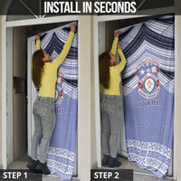 Personalised Tonga Apifoou College Door Cover Polynesian Ngatu Tribal - Polynesian Pride