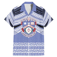 Personalised Tonga Apifoou College Family Matching Mermaid Dress and Hawaiian Shirt Polynesian Ngatu Tribal
