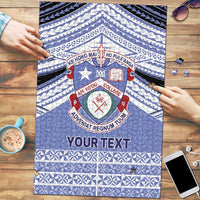 Personalised Tonga Apifoou College Puzzle Polynesian Ngatu Tribal - Polynesian Pride
