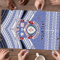 Personalised Tonga Apifoou College Puzzle Polynesian Ngatu Tribal - Polynesian Pride