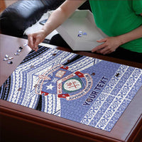 Personalised Tonga Apifoou College Puzzle Polynesian Ngatu Tribal - Polynesian Pride