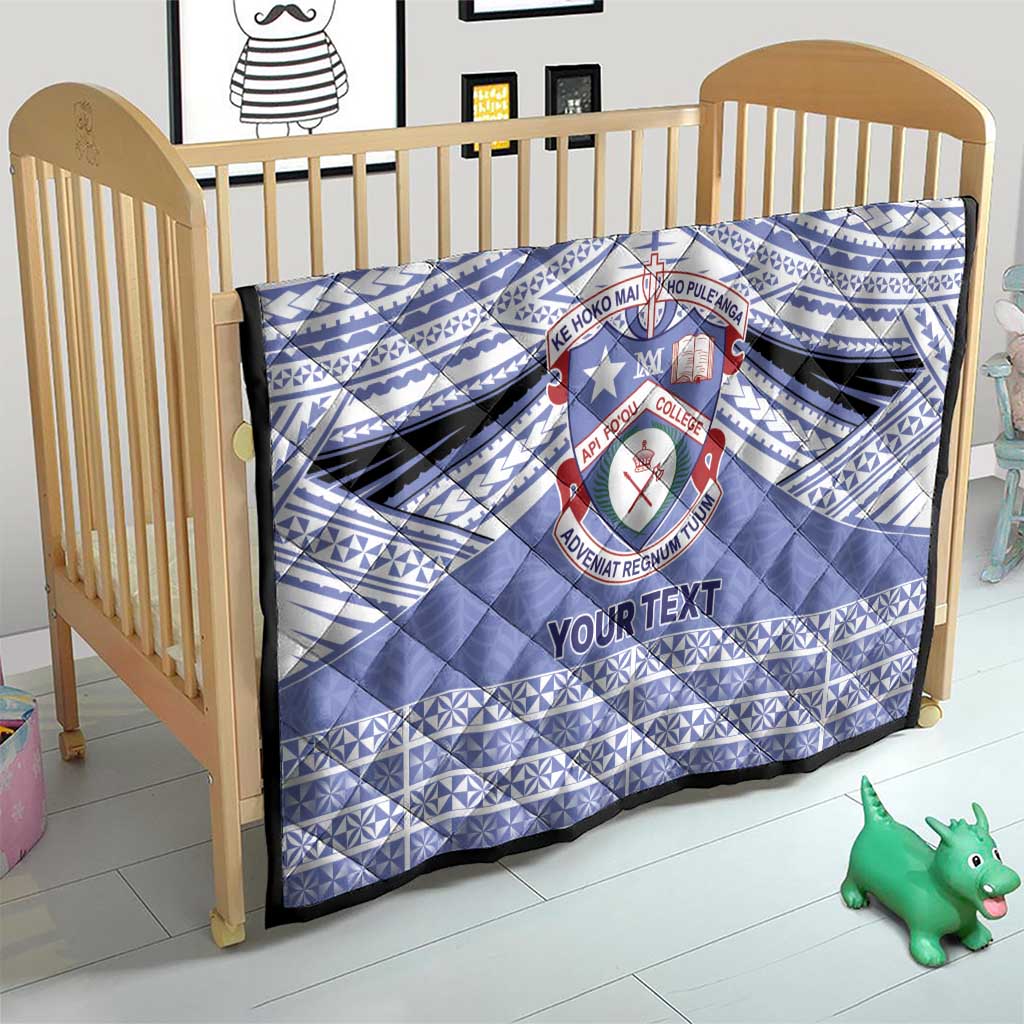 Personalised Tonga Apifoou College Quilt Polynesian Ngatu Tribal