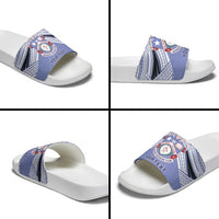 Personalised Tonga Apifoou College Slide Sandals Polynesian Ngatu Tribal LT9 - Polynesian Pride
