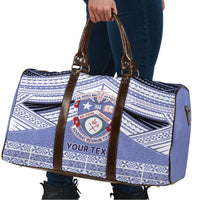 Personalised Tonga Apifoou College Travel Bag Polynesian Ngatu Tribal - Polynesian Pride