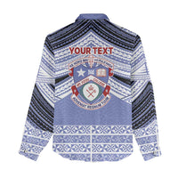 Personalised Tonga Apifoou College Women Casual Shirt Polynesian Ngatu Tribal LT9 - Polynesian Pride