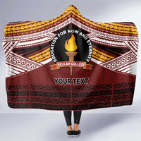 Personalised Tonga Beulah College Hooded Blanket Polynesian Ngatu Tribal