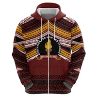 Personalised Tonga Beulah College Hoodie Polynesian Ngatu Tribal