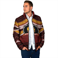 Personalised Tonga Beulah College Padded Jacket Polynesian Ngatu Tribal - Polynesian Pride