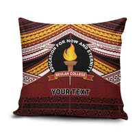Personalised Tonga Beulah College Pillow Cover Polynesian Ngatu Tribal LT9 Red - Polynesian Pride