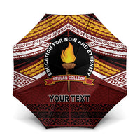 Personalised Tonga Beulah College Umbrella Polynesian Ngatu Tribal - Polynesian Pride