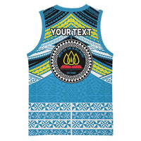 Personalised Tonga Lavengamalie College Basketball Jersey Polynesian Ngatu Tribal - Polynesian Pride