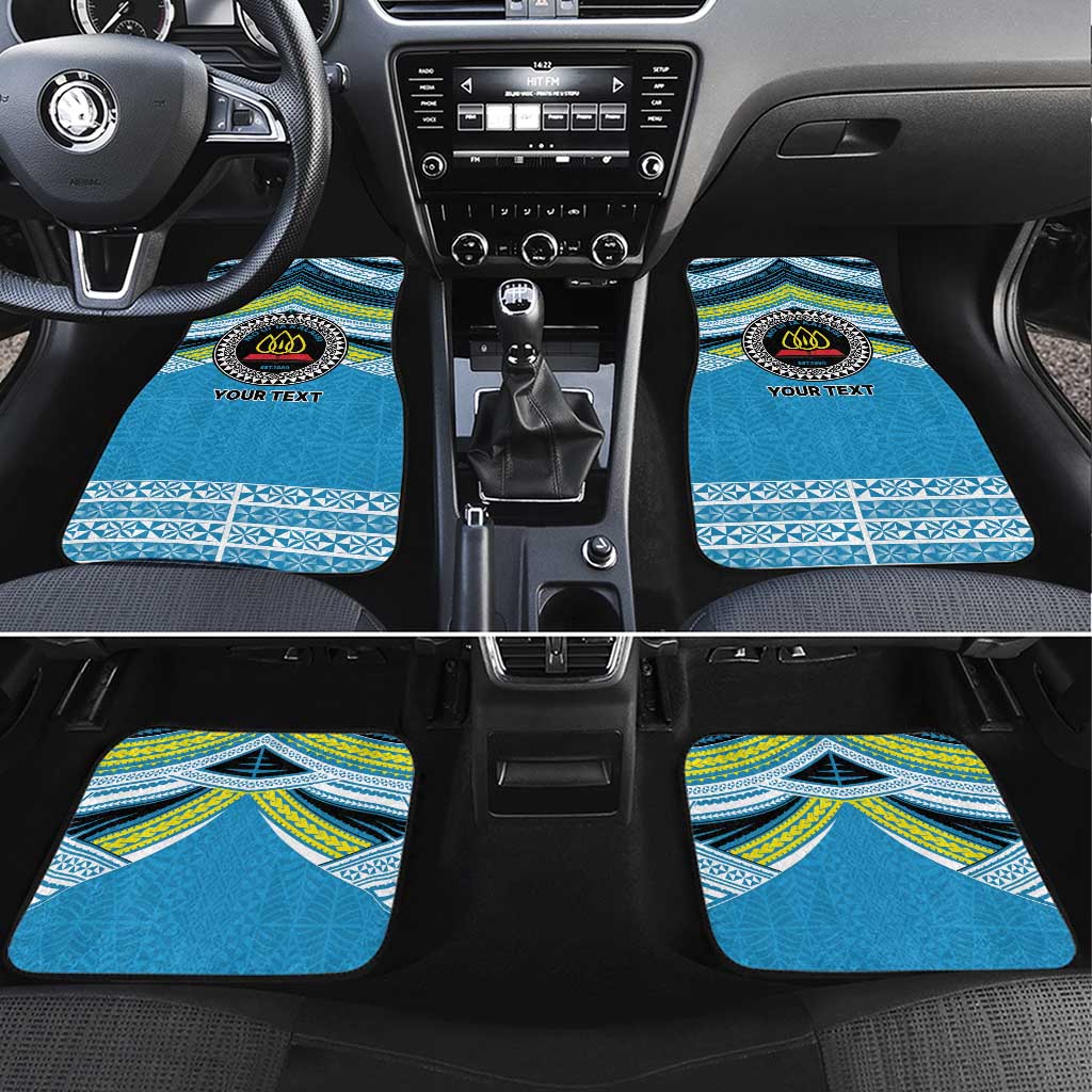 Personalised Tonga Lavengamalie College Car Mats Polynesian Ngatu Tribal