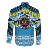 Personalised Tonga Lavengamalie College Family Matching Off Shoulder Short Dress and Hawaiian Shirt Polynesian Ngatu Tribal