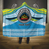 Personalised Tonga Lavengamalie College Hooded Blanket Polynesian Ngatu Tribal