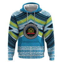 Personalised Tonga Lavengamalie College Hoodie Polynesian Ngatu Tribal