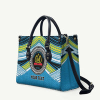 Personalised Tonga Lavengamalie College Leather Bag Polynesian Ngatu Tribal - Polynesian Pride