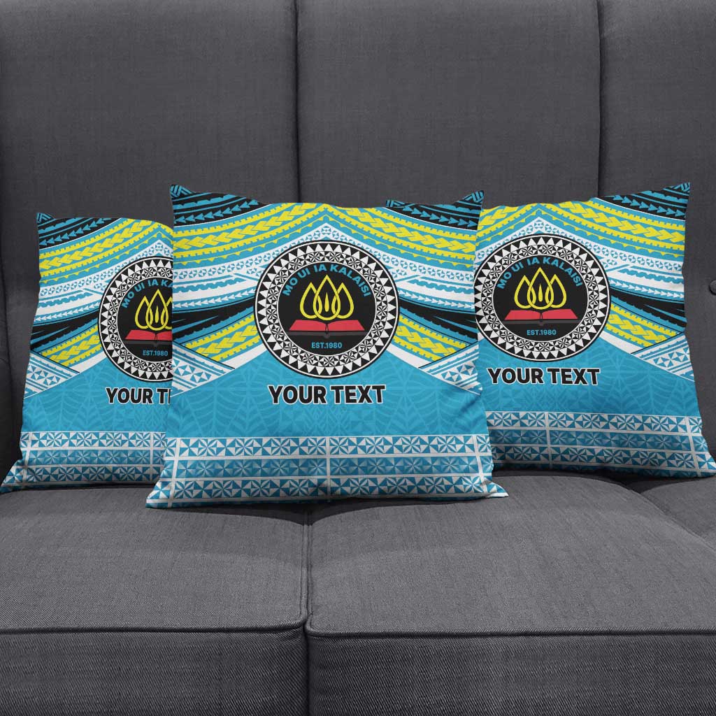 Personalised Tonga Lavengamalie College Pillow Cover Polynesian Ngatu Tribal - Polynesian Pride