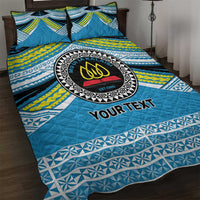 Personalised Tonga Lavengamalie College Quilt Bed Set Polynesian Ngatu Tribal