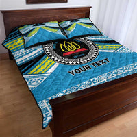 Personalised Tonga Lavengamalie College Quilt Bed Set Polynesian Ngatu Tribal
