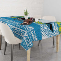 Personalised Tonga Lavengamalie College Tablecloth Polynesian Ngatu Tribal