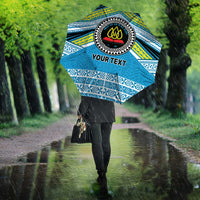 Personalised Tonga Lavengamalie College Umbrella Polynesian Ngatu Tribal - Polynesian Pride