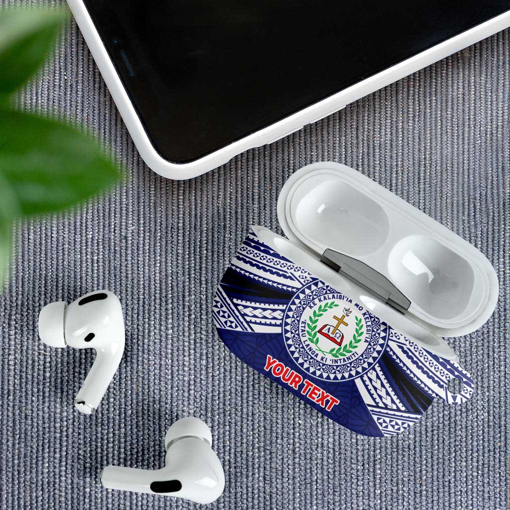 Personalised Tonga Sia'atoutai Theological College AirPods Case Polynesian Ngatu Tribal - Polynesian Pride