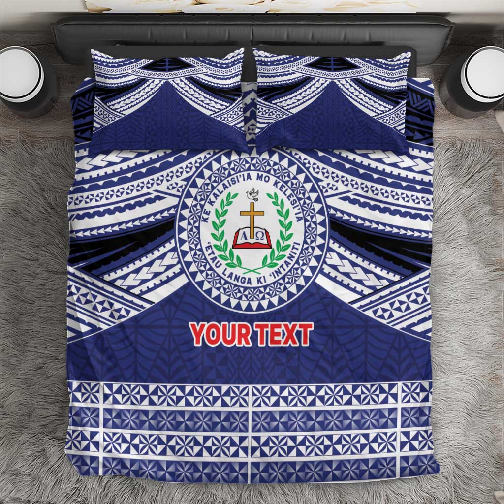 Personalised Tonga Sia'atoutai Theological College Bedding Set Polynesian Ngatu Tribal