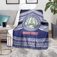 Personalised Tonga Sia'atoutai Theological College Blanket Polynesian Ngatu Tribal