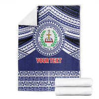 Personalised Tonga Sia'atoutai Theological College Blanket Polynesian Ngatu Tribal