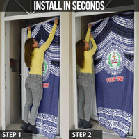 Personalised Tonga Sia'atoutai Theological College Door Cover Polynesian Ngatu Tribal - Polynesian Pride