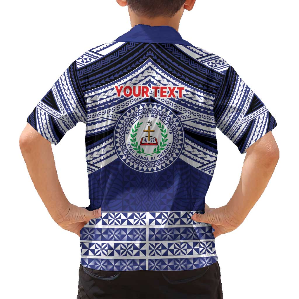 Personalised Tonga Sia'atoutai Theological College Family Matching Off Shoulder Maxi Dress and Hawaiian Shirt Polynesian Ngatu Tribal