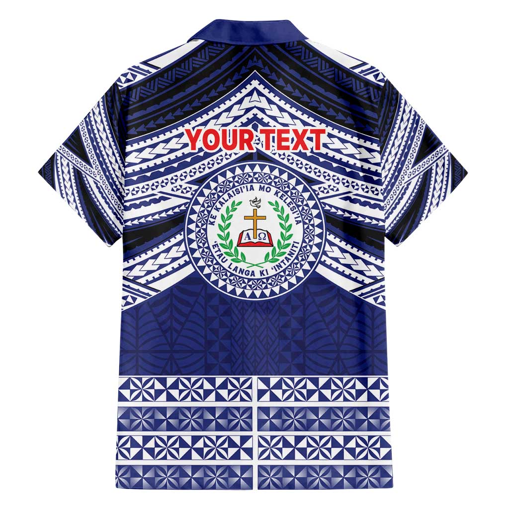 Personalised Tonga Sia'atoutai Theological College Family Matching Puletasi and Hawaiian Shirt Polynesian Ngatu Tribal