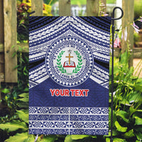 Personalised Tonga Sia'atoutai Theological College Garden Flag Polynesian Ngatu Tribal