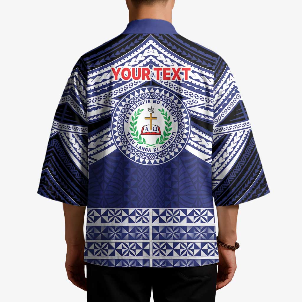 Personalised Tonga Sia'atoutai Theological College Kimono Polynesian Ngatu Tribal - Polynesian Pride