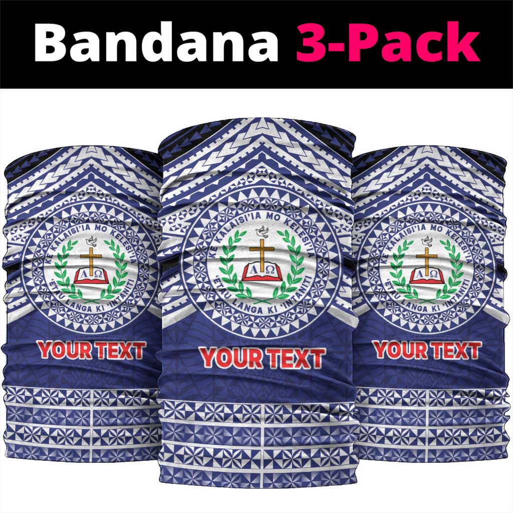 Personalised Tonga Sia'atoutai Theological College Neck Gaiter Polynesian Ngatu Tribal - Polynesian Pride