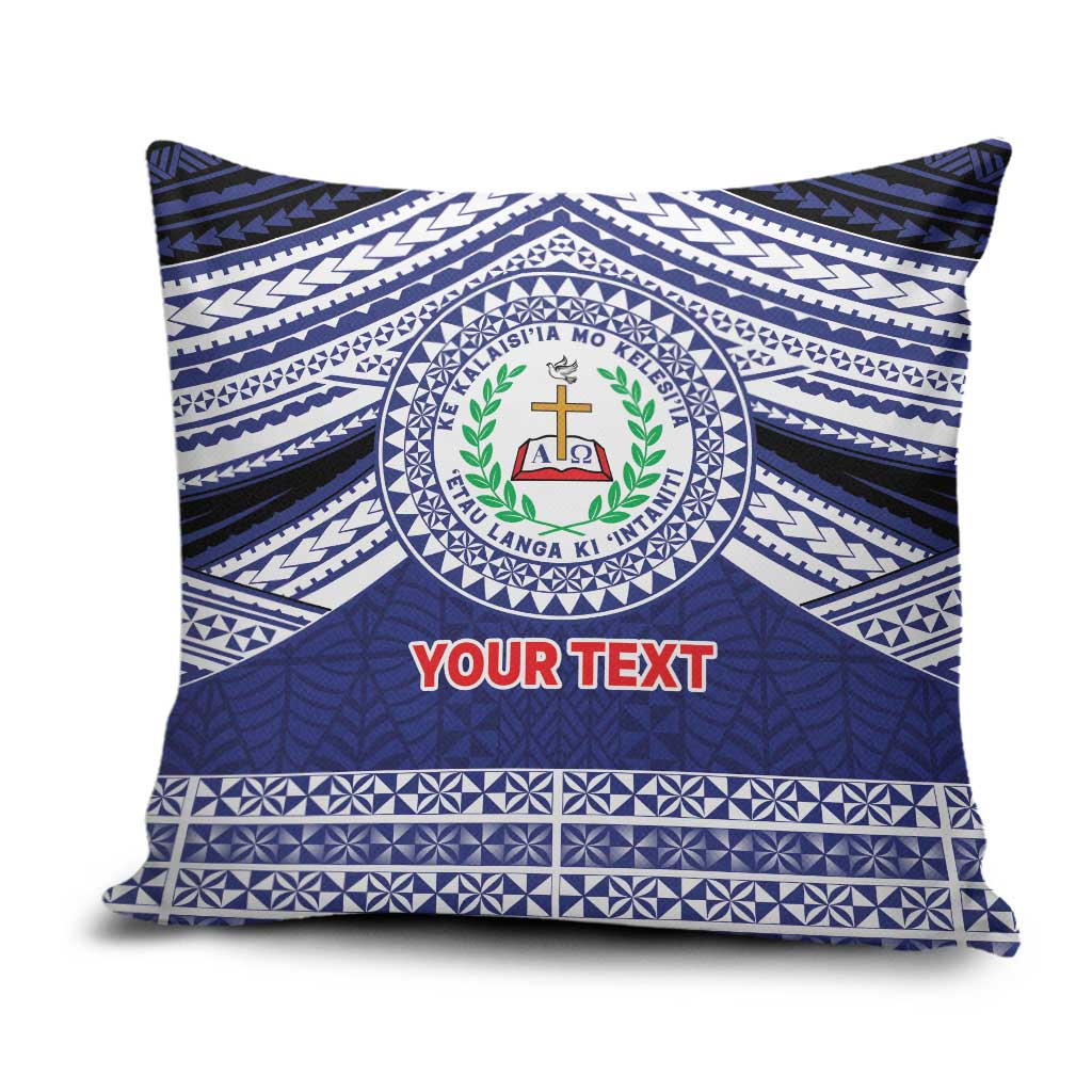 Personalised Tonga Sia'atoutai Theological College Pillow Cover Polynesian Ngatu Tribal - Polynesian Pride