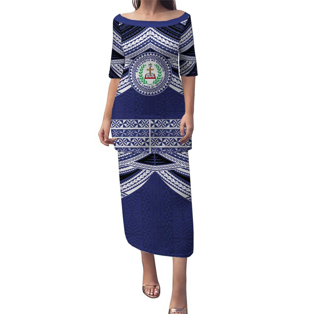 Personalised Tonga Sia'atoutai Theological College Puletasi Polynesian Ngatu Tribal