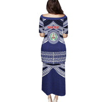 Personalised Tonga Sia'atoutai Theological College Puletasi Polynesian Ngatu Tribal