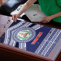 Personalised Tonga Sia'atoutai Theological College Puzzle Polynesian Ngatu Tribal - Polynesian Pride