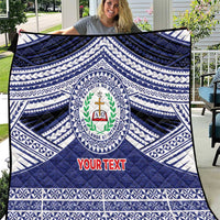 Personalised Tonga Sia'atoutai Theological College Quilt Polynesian Ngatu Tribal