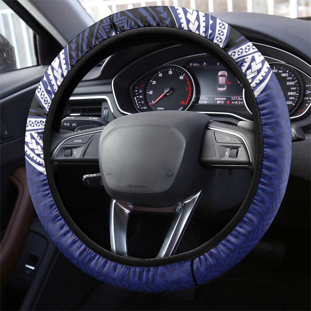 Tonga Sia'atoutai Theological College Steering Wheel Cover Polynesian Ngatu Tribal