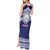 Personalised Tonga Sia'atoutai Theological College Tank Maxi Dress Polynesian Ngatu Tribal