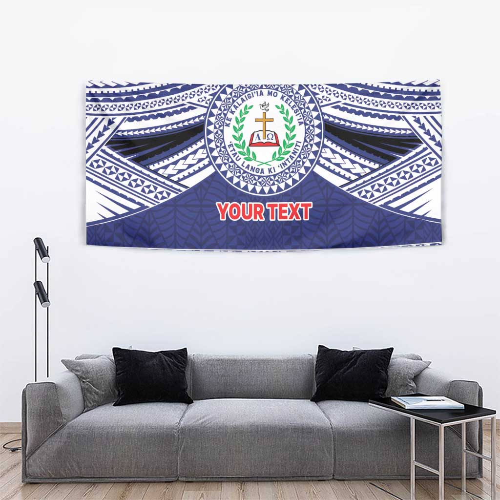 Personalised Tonga Sia'atoutai Theological College Tapestry Polynesian Ngatu Tribal