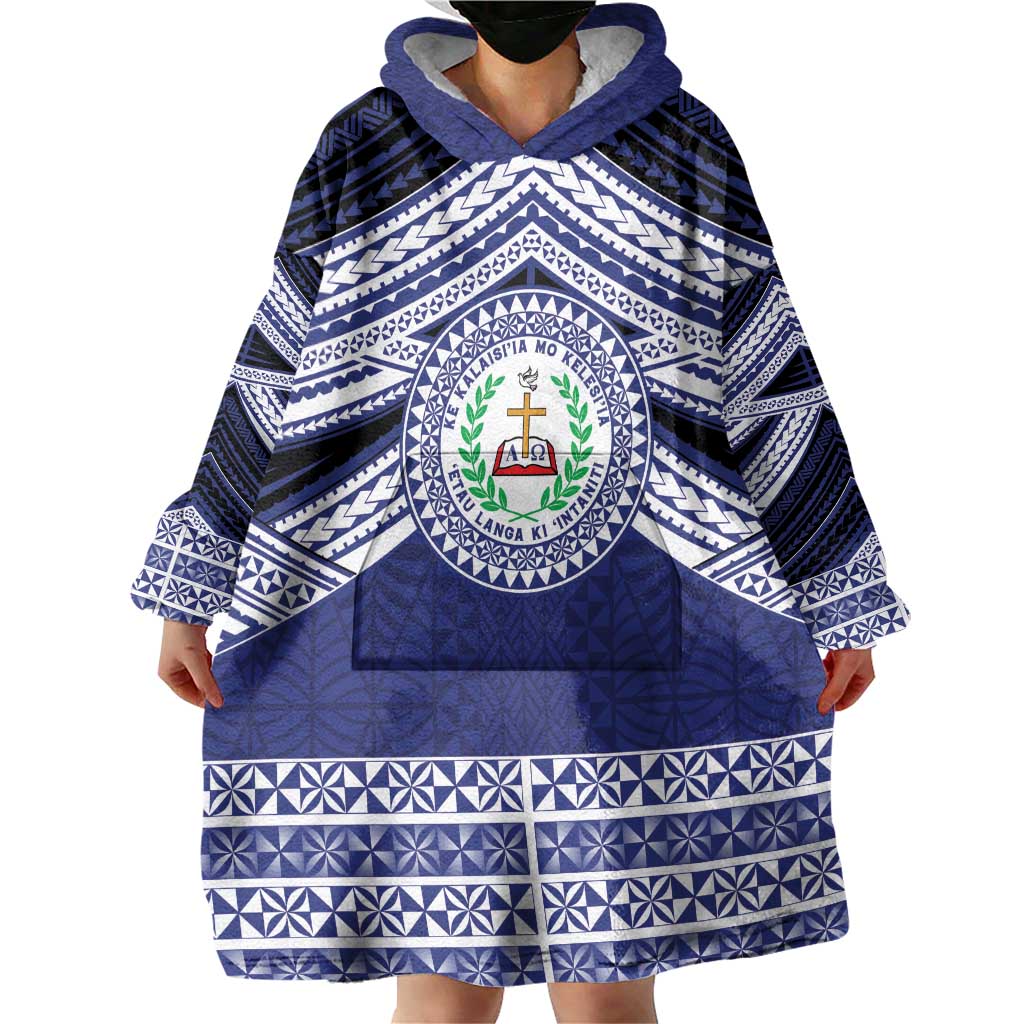 Personalised Tonga Sia'atoutai Theological College Wearable Blanket Hoodie Polynesian Ngatu Tribal LT9 - Polynesian Pride