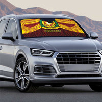 Personalised Tonga Vava'u High School Auto Sun Shade Polynesian Ngatu Tribal - Polynesian Pride