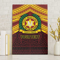 Personalised Tonga Vava'u High School Canvas Wall Art Polynesian Ngatu Tribal