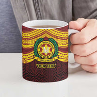 Personalised Tonga Vava'u High School Ceramic Mug Polynesian Ngatu Tribal - Polynesian Pride