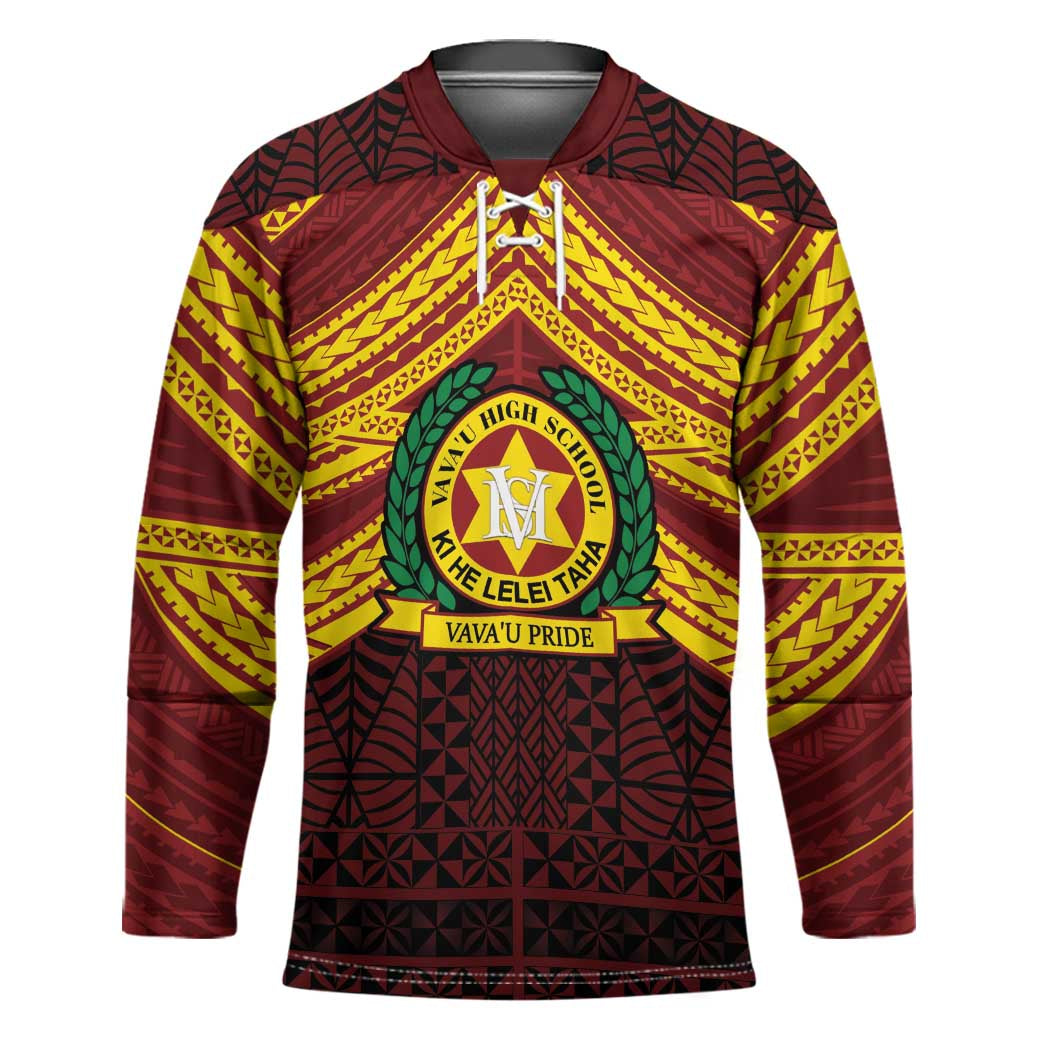 Personalised Tonga Vava'u High School Hockey Jersey Polynesian Ngatu Tribal - Polynesian Pride